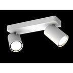 SAL 2 light spotlight bar in white finish