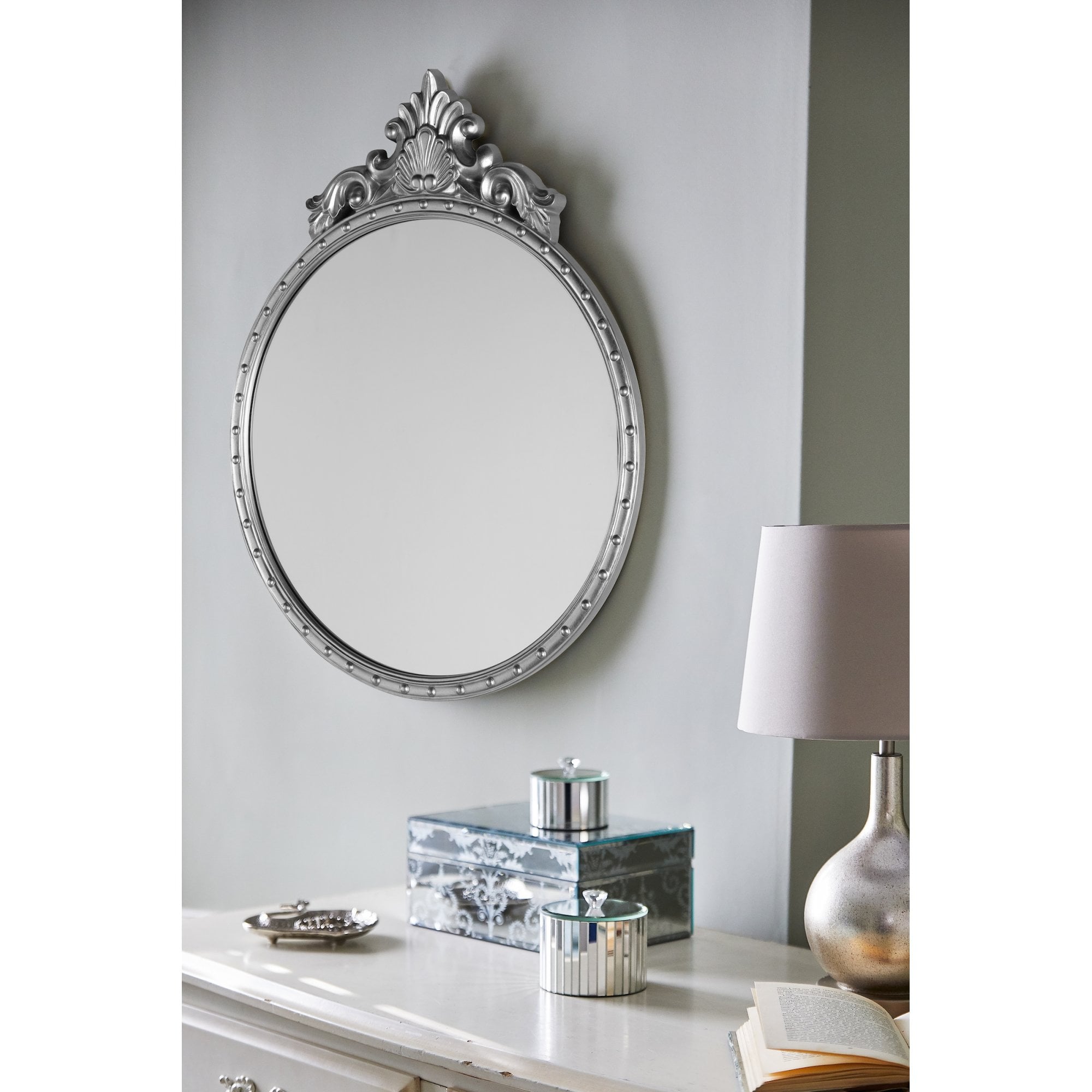 Overton Mirror In Silver Finish LA3735683-Q