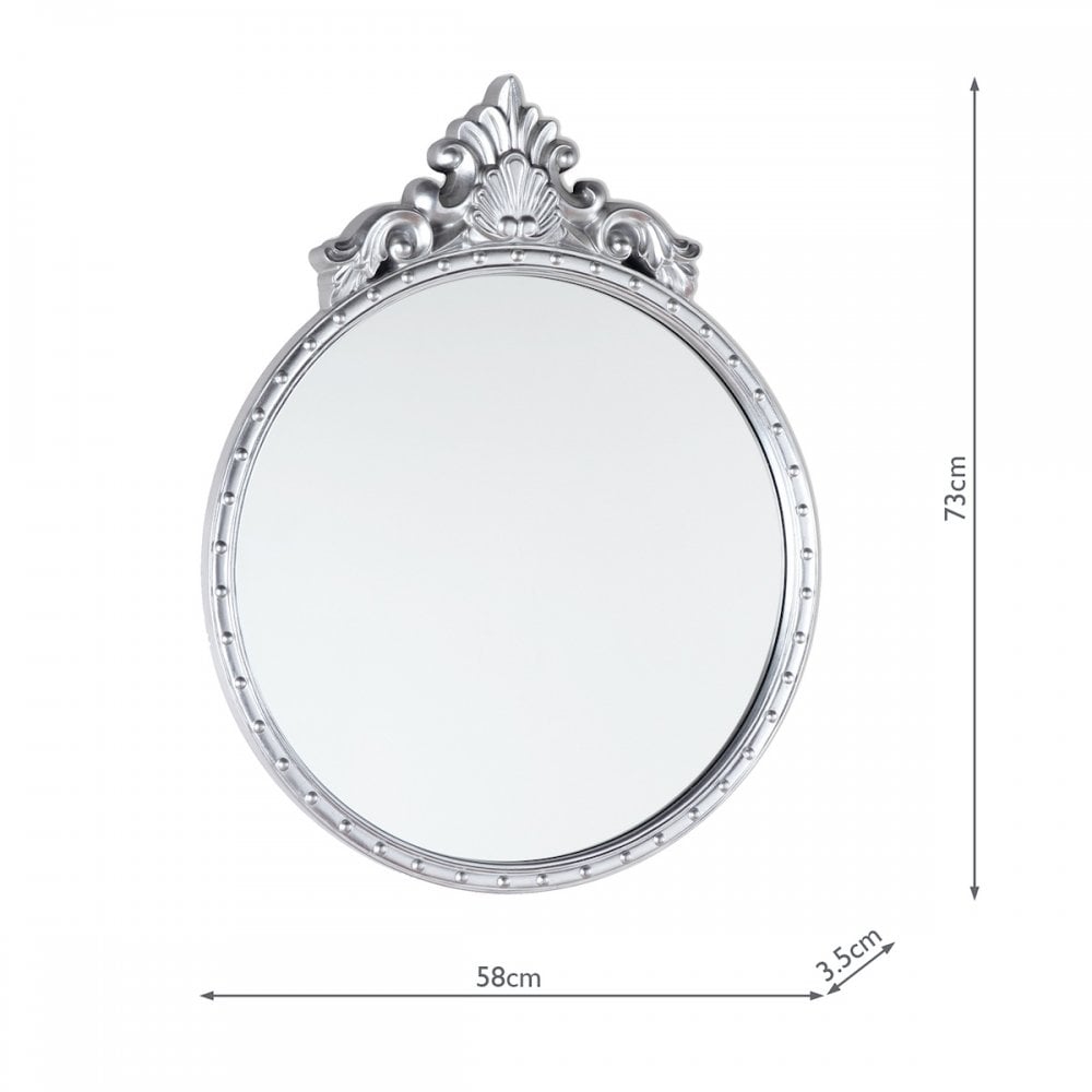 Overton Mirror In Silver Finish LA3735683-Q