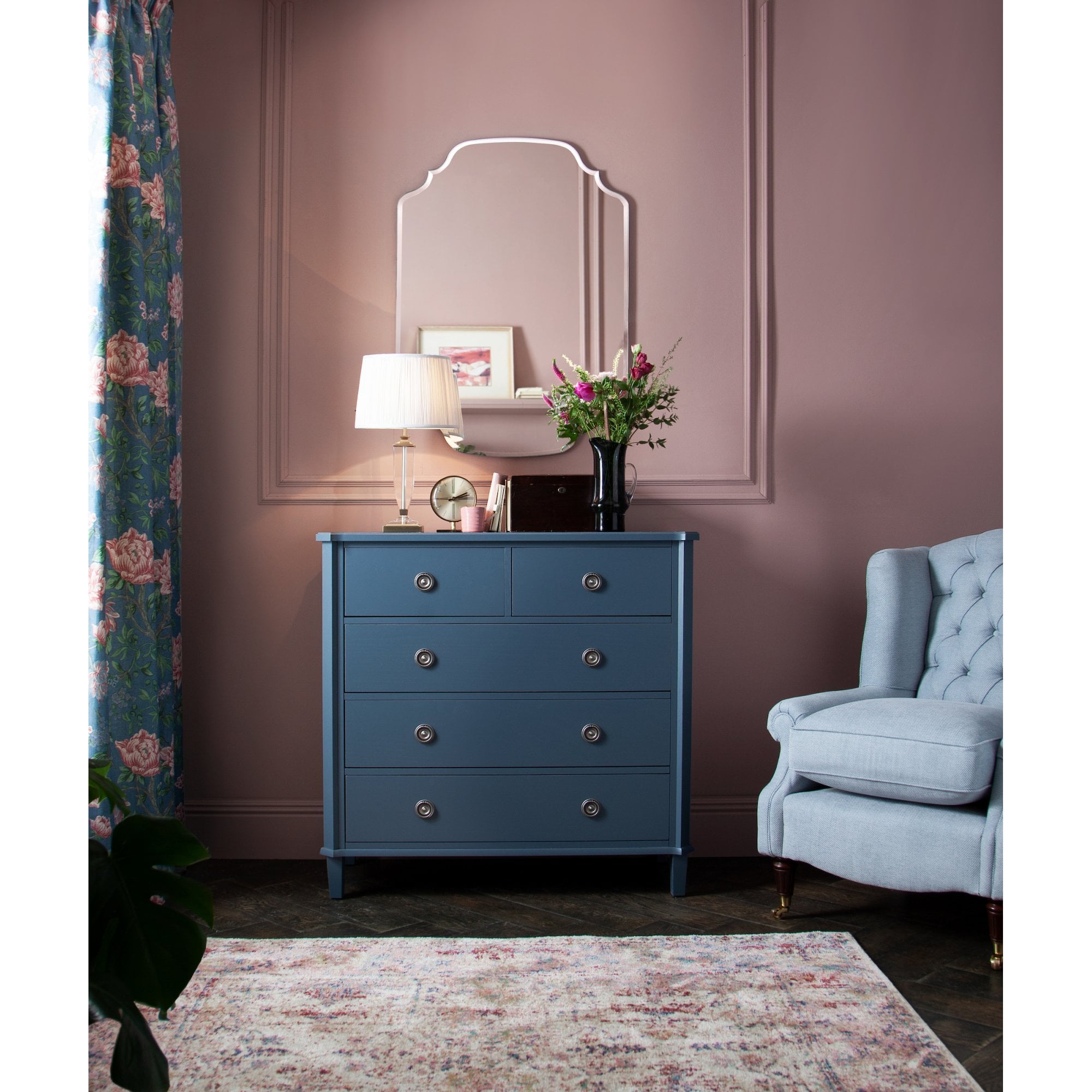 Rochelle Ornate Rectangular Mirror With Shaped Corners LA3561559-Q