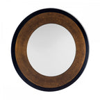 Cara Large Mottled Bronze Round Mirror LA3624477-Q