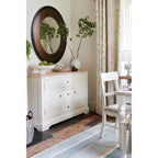 Cara Large Mottled Bronze Round Mirror LA3624477-Q