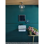 Rydal Vintage Bathroom Ceiling Light In Chrome With Clear Glass RYD5850