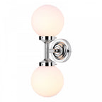 Buckley Contemporary Bathroom Twin Wall Light In Chrome Finish BUC0950