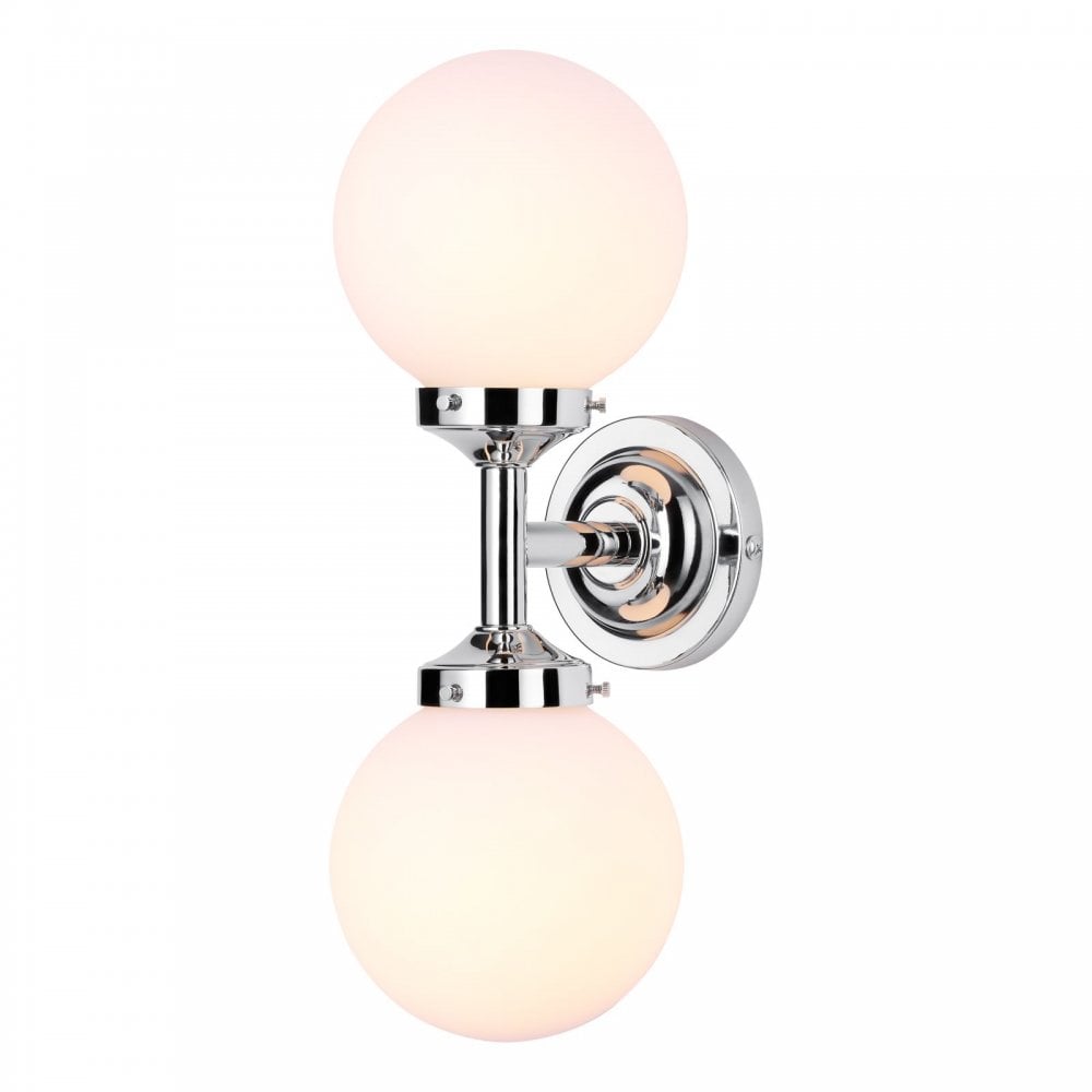 Buckley Contemporary Bathroom Twin Wall Light In Chrome Finish BUC0950