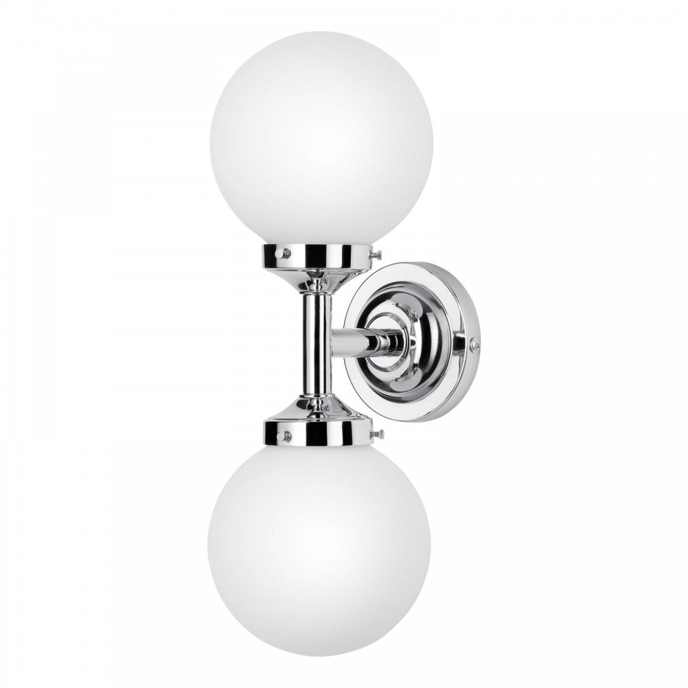 Buckley Contemporary Bathroom Twin Wall Light In Chrome Finish BUC0950