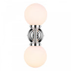 Buckley Contemporary Bathroom Twin Wall Light In Chrome Finish BUC0950