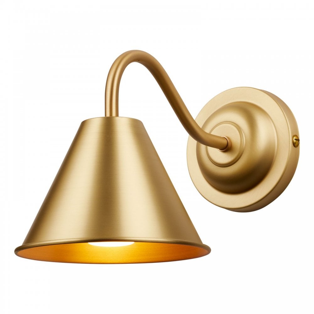 Avon Contemporary Bathroom Wall Light In Butter Brass Finish AVO0740