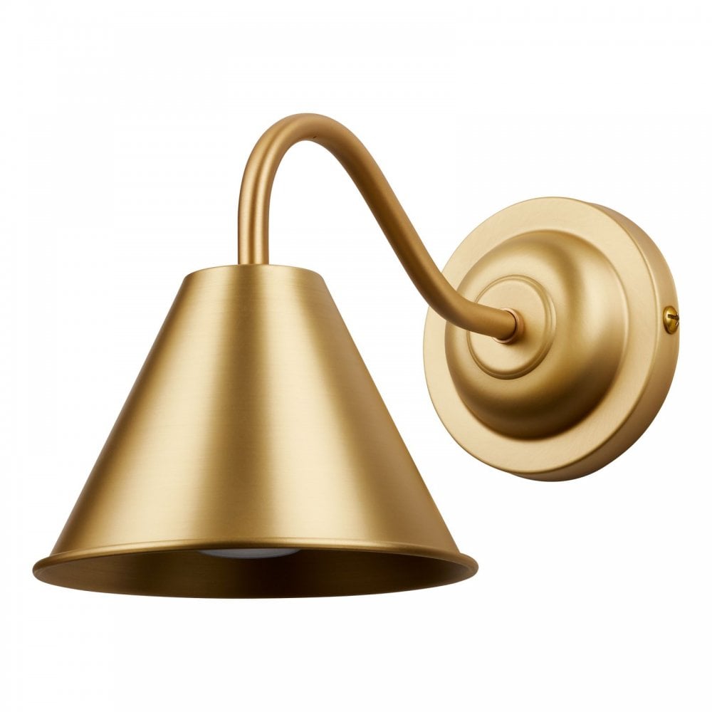 Avon Contemporary Bathroom Wall Light In Butter Brass Finish AVO0740