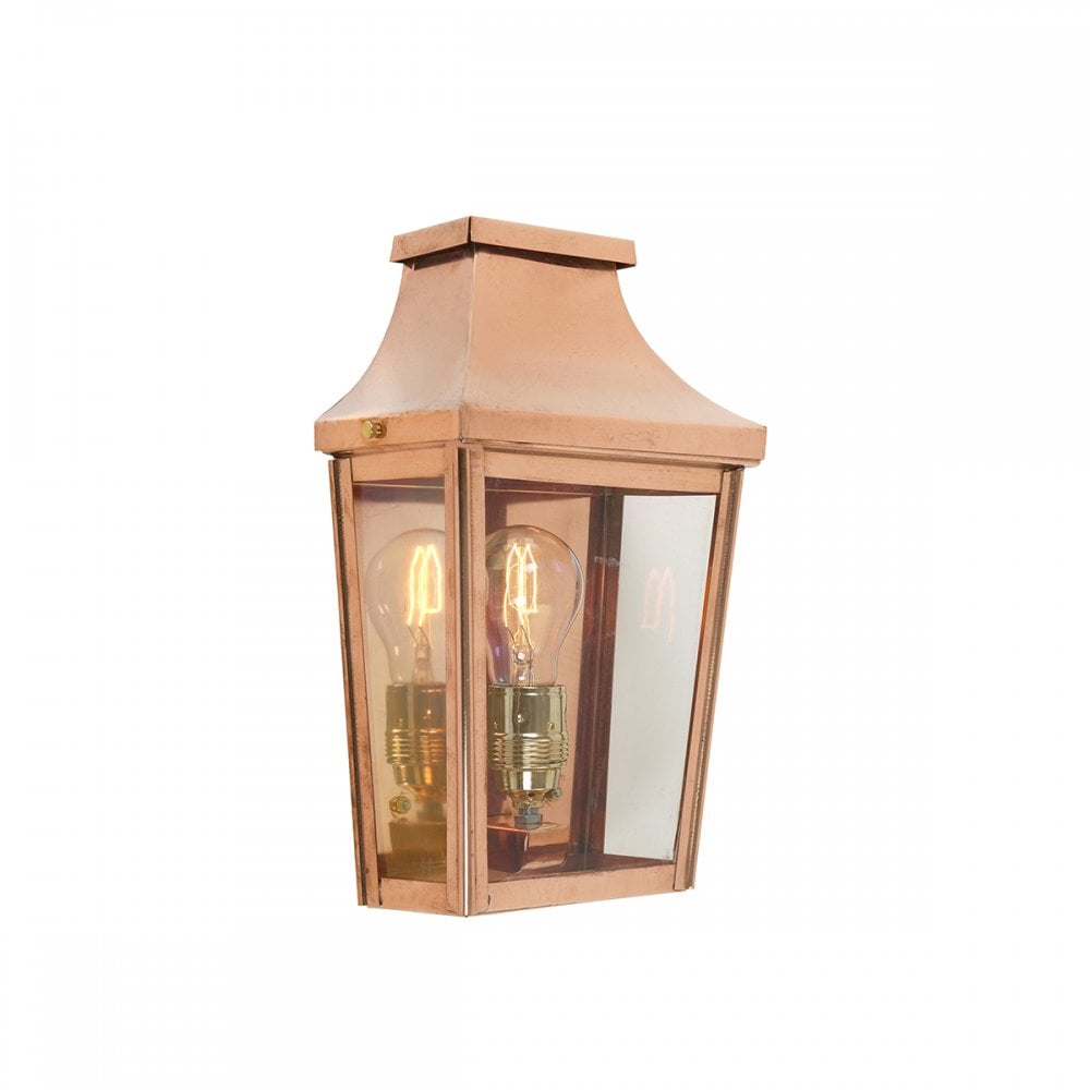 Chelsea Half Lantern In Copper With Clear Lens CS7-2-COPPER