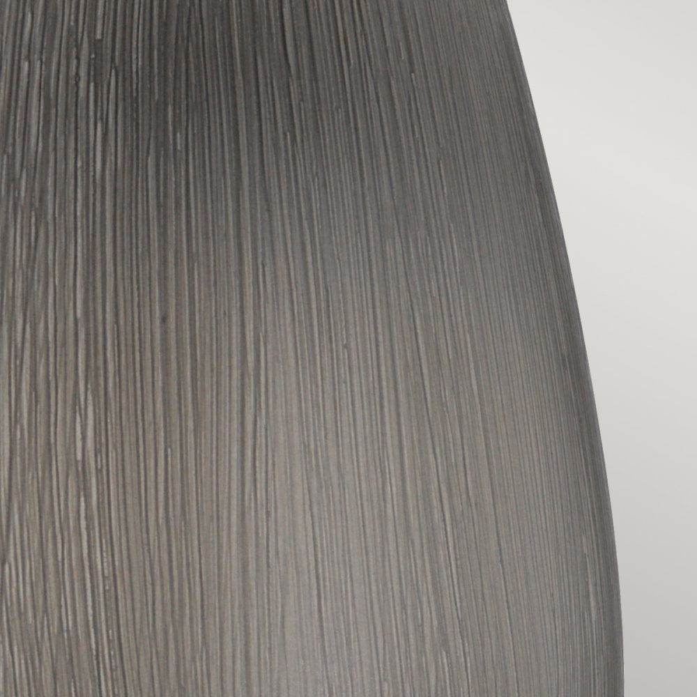 Harrow Stylish Table Lamp In Silver With Silk Grey Shade QN-HARROW-TL