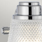 Hudson 3 Light Bathroom Wall Light In Polished Chrome Finish QN-HUDSON3-BATH