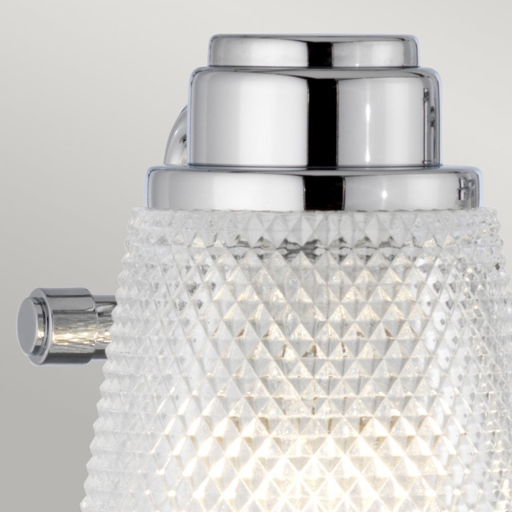 Hudson 4 Light Bathroom Wall Light In Polished Chrome Finish QN-HUDSON4-BATH