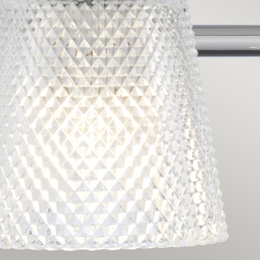 Hudson 4 Light Bathroom Wall Light In Polished Chrome Finish QN-HUDSON4-BATH