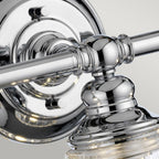 Keynes 3 Light Bathroom Wall Light In Polished Chrome Finish QN-KEYNES3-BATH
