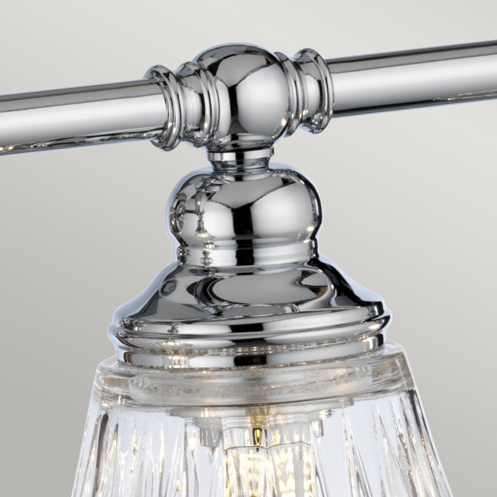 Keynes 4 Light Bathroom Wall Light In Polished Chrome Finish QN-KEYNES4-BATH