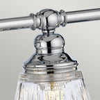 Keynes 4 Light Bathroom Wall Light In Polished Chrome Finish QN-KEYNES4-BATH