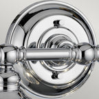 Keynes 4 Light Bathroom Wall Light In Polished Chrome Finish QN-KEYNES4-BATH