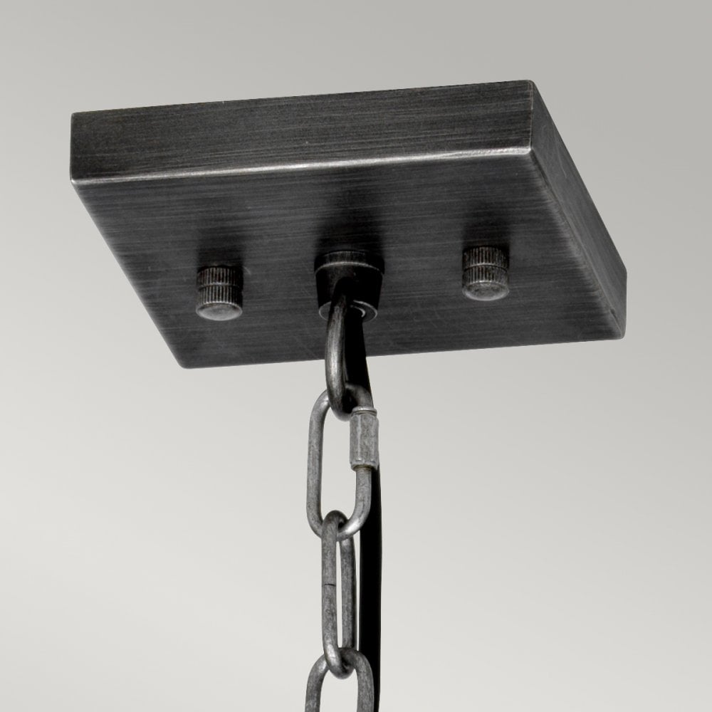 Louvre Industrial Ceiling Pendant Light In Gunmetal Finish LOUVRE-1P