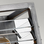 Louvre Industrial 2 Light Wall Light In Gunmetal Finish LOUVRE2