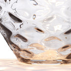 Samara Large Smoked Glass Table Lamp With Light Grey Shade QN-SAMARA-TL-LRG-SMK