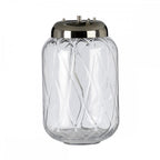Sola Large Diamond Glass Table Lamp With Titanium Silver Shade QN-SOLA-TL-L