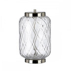 Sola Small Diamond Glass Table Lamp With Titanium Silver Shade QN-SOLA-TL-S