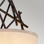 Taiko 2 Light Wall Light In Old Bronze Finish TAIKO2