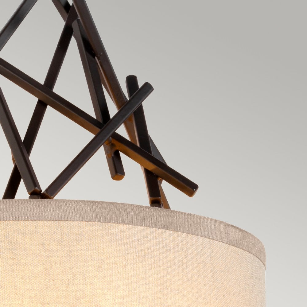 Taiko 2 Light Wall Light In Old Bronze Finish TAIKO2