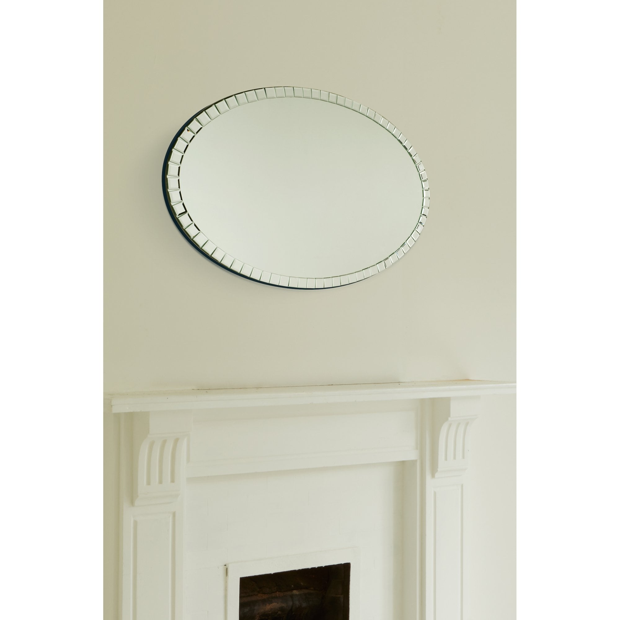 Marcella Large Contemporary Oval Mirror LA3520585-Q