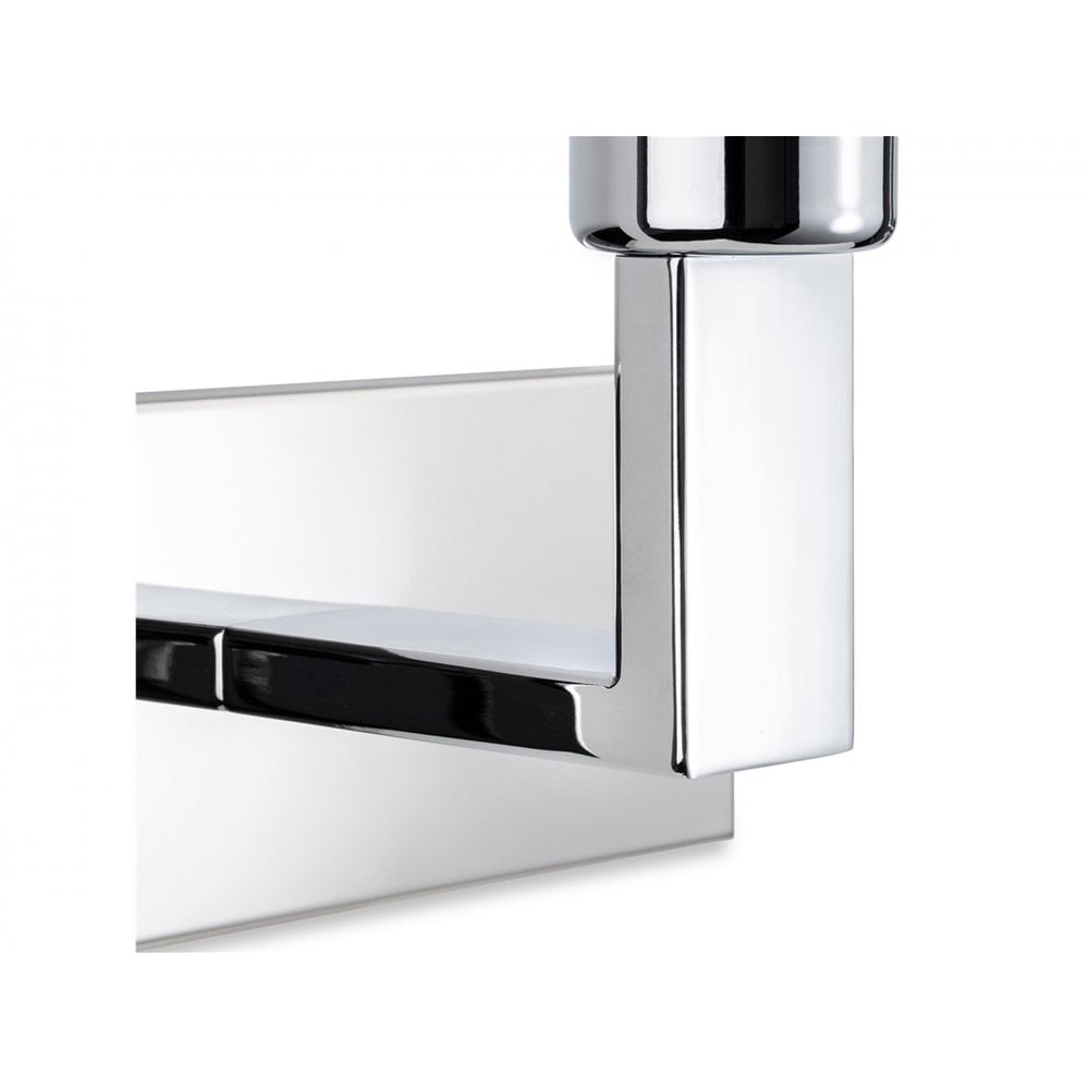 Raffles Wall Light In Chrome Finish With Oyster Rectangle Shade 4939CHOY