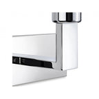 Raffles Wall Light In Chrome Finish With Grey Rectangle Shade 4939CHGR