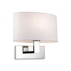 Webster Single Wall Light In Chrome Finish With Cream Shade 4937CH