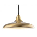 Curtis Single Ceiling Pendant Light In Antique Brass Finish 4854AB