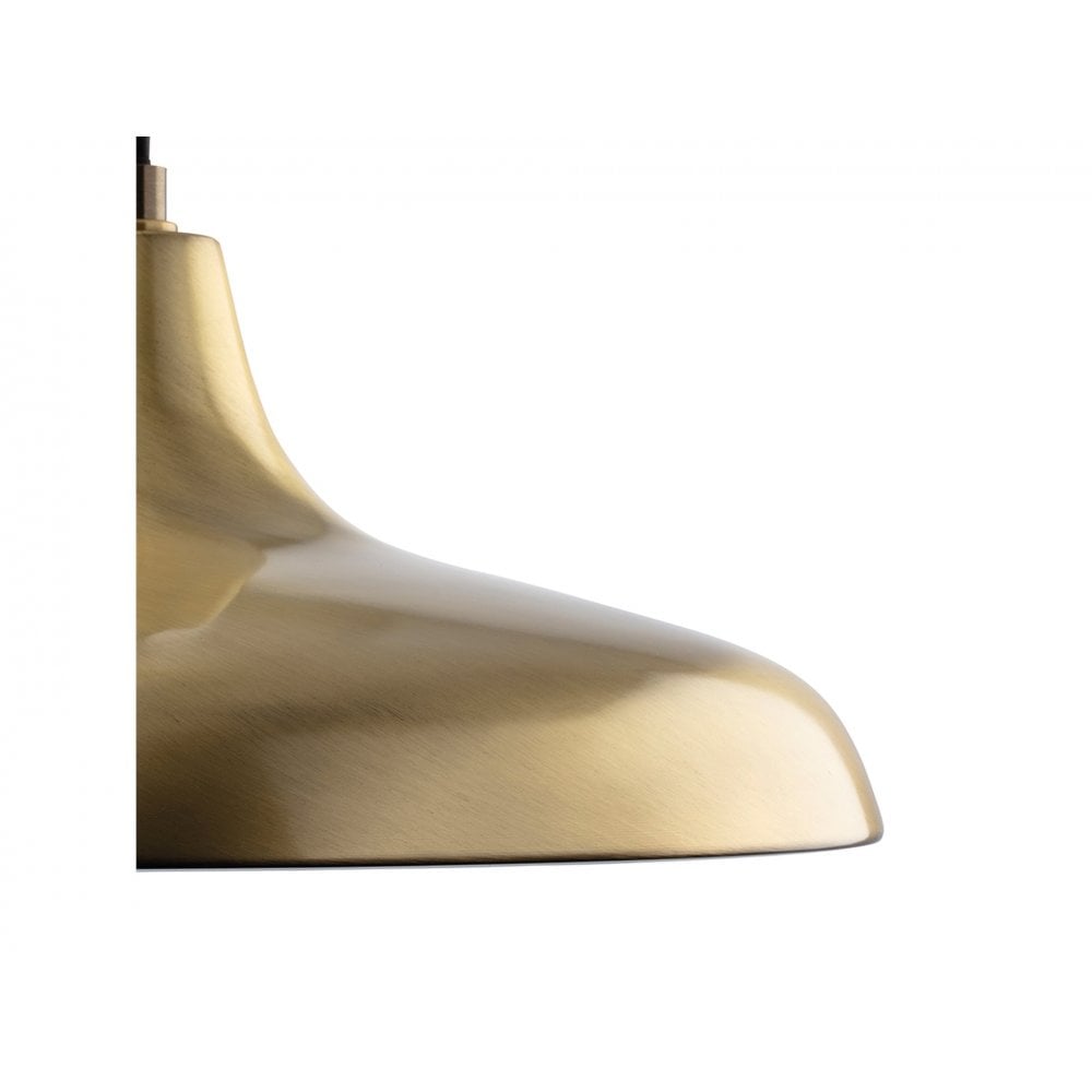Curtis Single Ceiling Pendant Light In Antique Brass Finish 4854AB