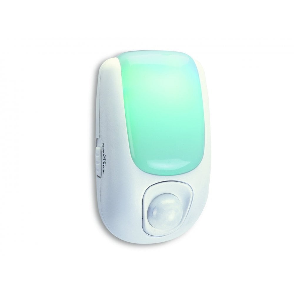 Contemporary RGB LED Night Light With Motion Sensor 4204WH