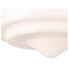 Art Deco 1 Light Ceiling Pendant Light In Chrome With Opal Glass 2938CH