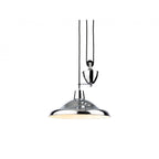 Suffolk Classic Rise And Fall Ceiling Pendant Light In Chrome Finish 2928CH