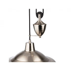 Suffolk Classic Rise And Fall Ceiling Pendant Light In Brushed Steel Finish 2928BS