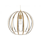 Lincoln Round Ceiling Pendant Light In Antique Brass With Clear Glass Panels 2915AB