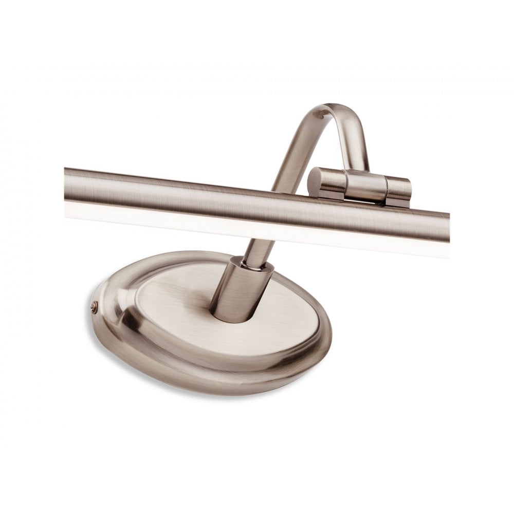 Elegant LED Picture Light In Brushed Steel Finish 560mm 2914BS