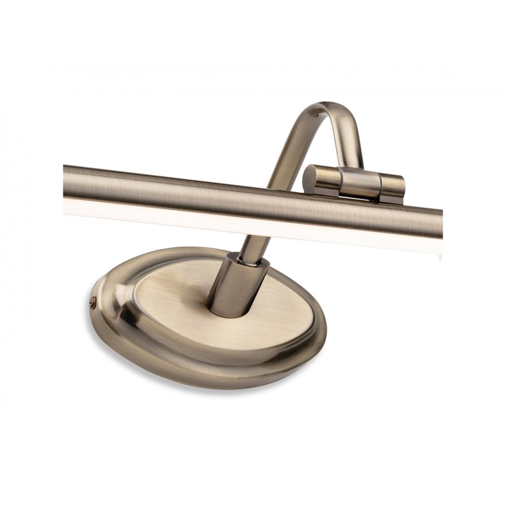 Elegant LED Picture Light In Antique Brass Finish 560mm 2914AB