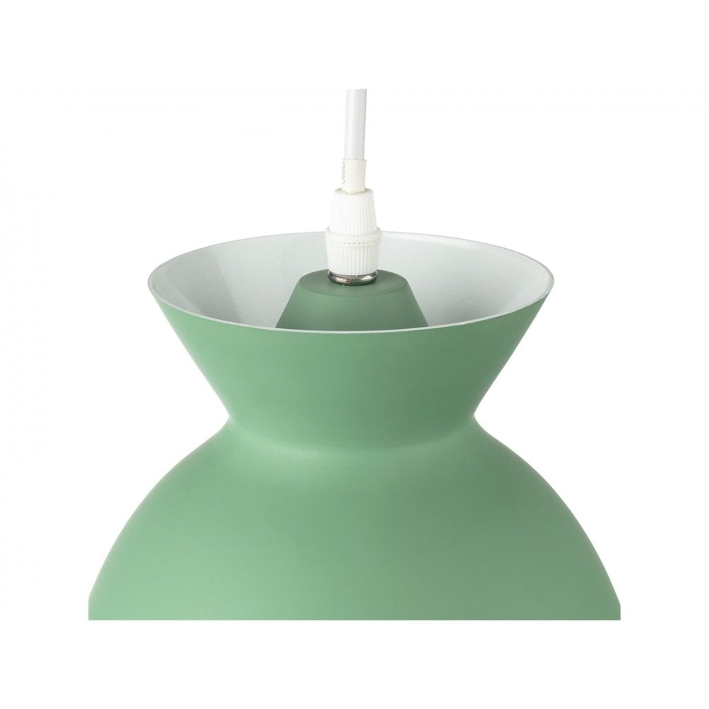Maisie Compact Ceiling Pendant Light In Green Finish 2910GN