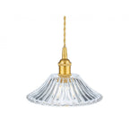 Wiltshire Medium Ceiling Pendant Light In Satin Gold With Clear Decorative Glass 2907GO