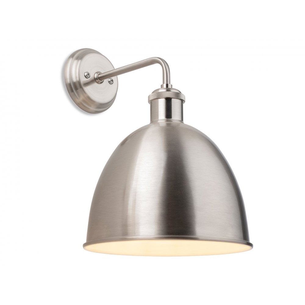 Genoa Contemporary Wall Light In Brushed Steel Finish 2898BS