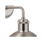 Genoa Contemporary Wall Light In Brushed Steel Finish 2898BS