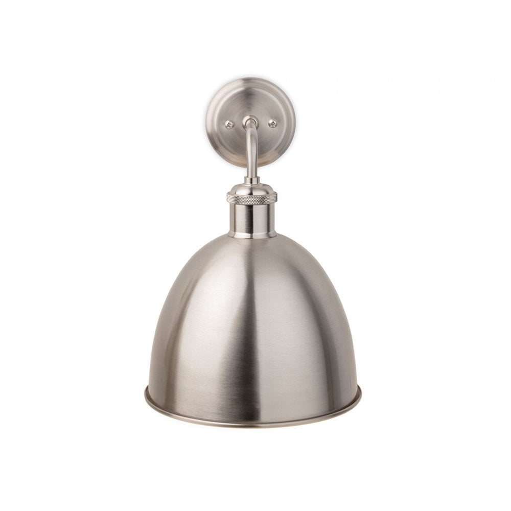 Genoa Contemporary Wall Light In Brushed Steel Finish 2898BS