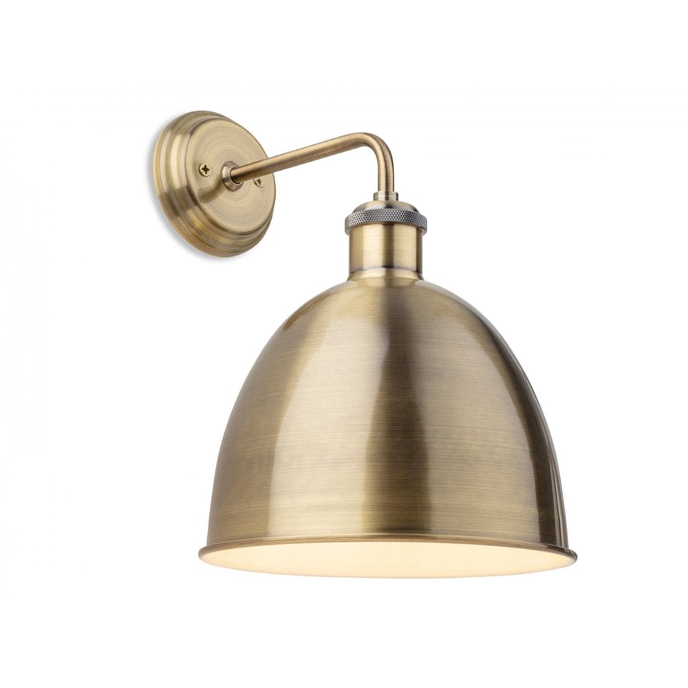 Genoa Contemporary Wall Light In Antique Brass Finish 2898AB