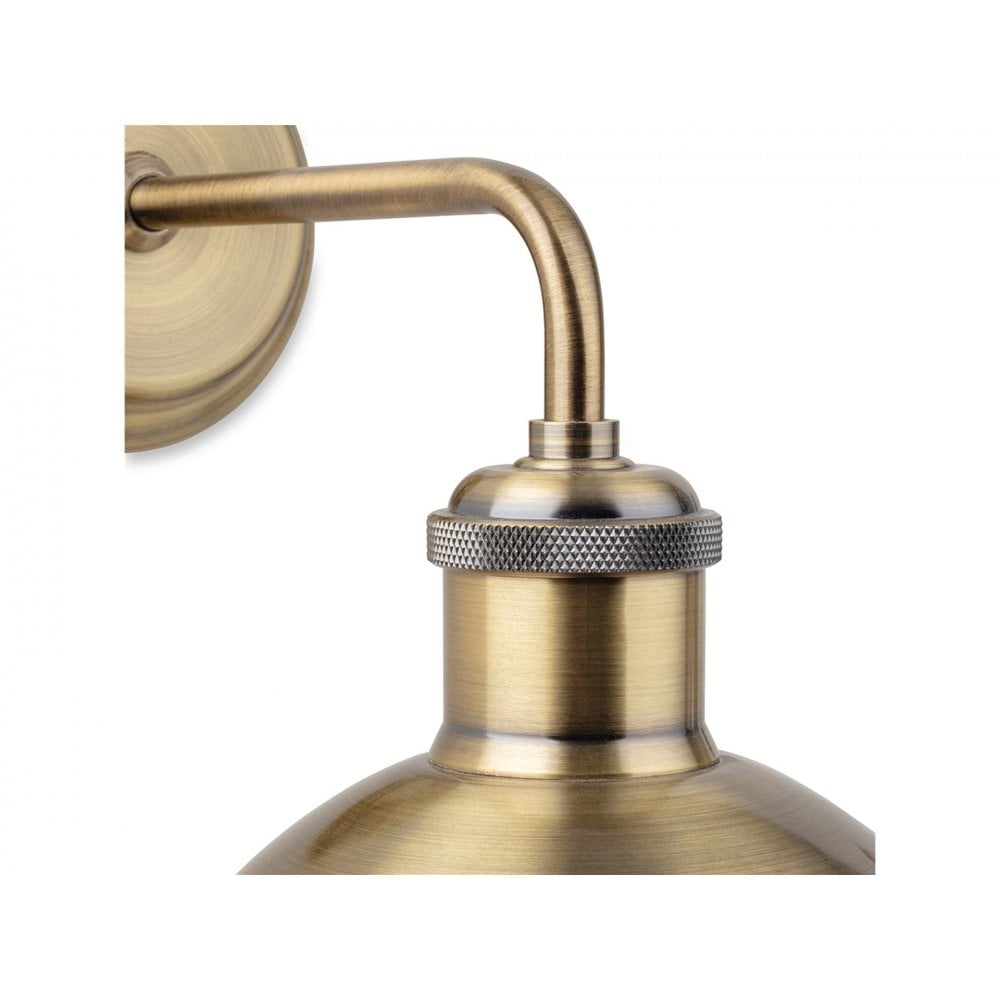 Genoa Contemporary Wall Light In Antique Brass Finish 2898AB