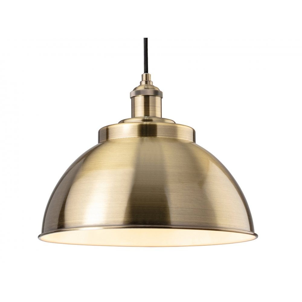 Genoa Contemporary Ceiling Pendant Light In Antique Brass Finish 2897AB